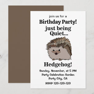 Invitation Fête d'anniversaire des animaux de la forêt du hér