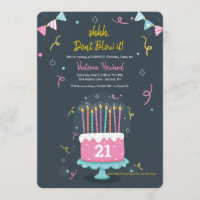 Fête d'anniversaire des bougies surprises