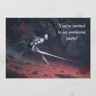 Invitation Fête d'anniversaire des Chevaliers sans peur