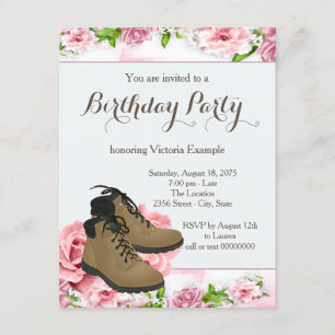 Invitation Fête d'anniversaire des femmes