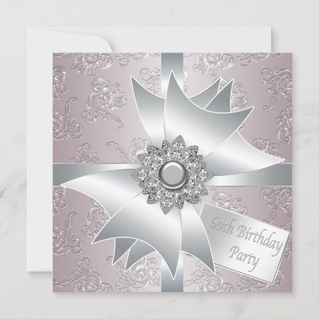 Invitation Fête d'anniversaire des femmes de la Bow Diamond B (Devant)