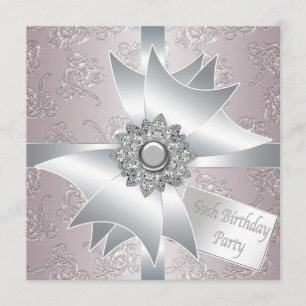 Invitation Fête d'anniversaire des femmes de la Bow Diamond B