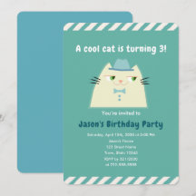 Fête d'anniversaire des garçons Cool Cat