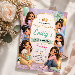 Invitation Fête d'anniversaire des Luxury Princess Friends 6