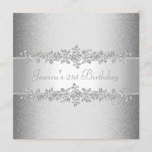 Invitation Fête d'anniversaire des Roses d'argent