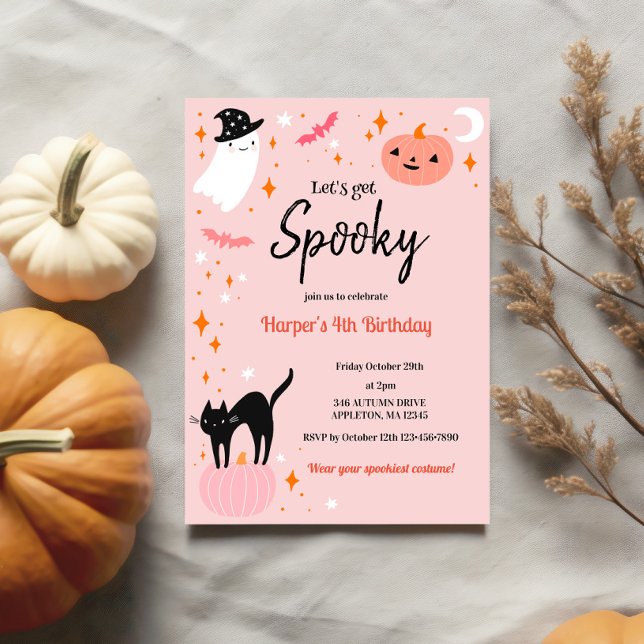 Invitation Fête d'anniversaire d'Halloween Éffrayante (Créateur téléchargé)
