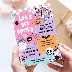 Invitation Fête d'anniversaire d'Halloween pour enfants amusa