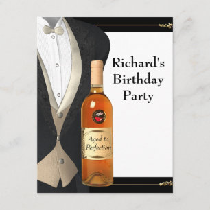 Invitation Fête d'anniversaire d'hommes vieillis à la perfect