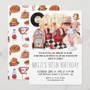 Invitation fête d'anniversaire d'houblon de chaussette de