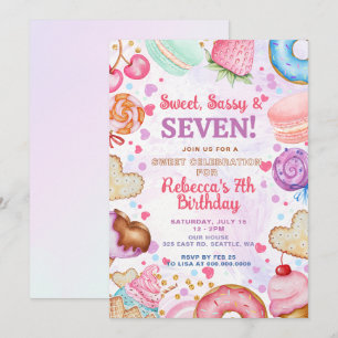 Invitation Fête d'anniversaire douce et impertinente