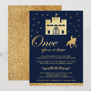 Invitation Fête d'anniversaire du château Il était une fois d