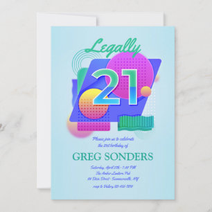 Invitation Fête d'anniversaire du Club 21
