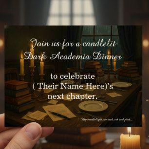 Invitation Fête d'anniversaire du Club de lecture de dîner Da