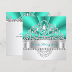 Invitation Fête d'anniversaire du Diadème de la princesse Dia