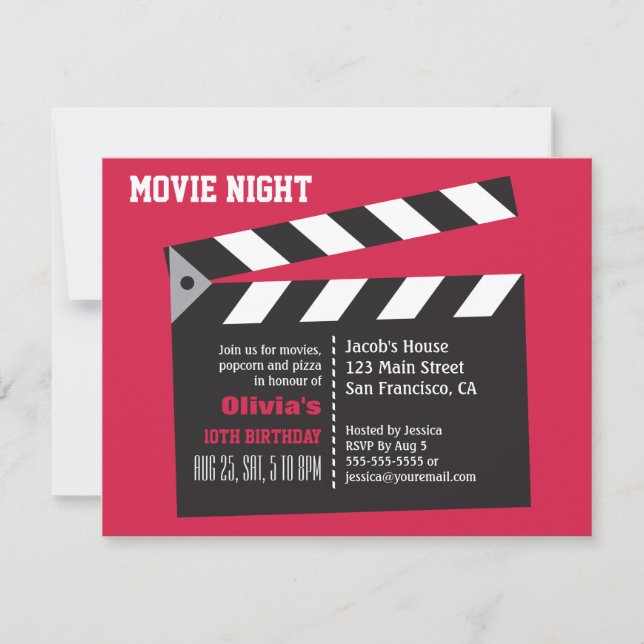 Invitation Fête d'anniversaire du directeur du conseil d'admi (Devant)