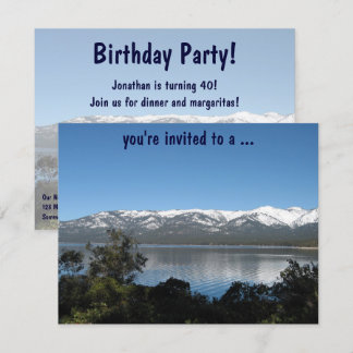Invitation Fête d'anniversaire du lac Tahoe !