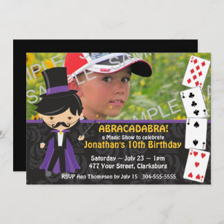 Invitation Fête d'anniversaire du Magic Show