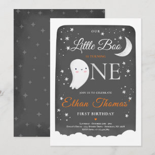 Invitation Fête d'anniversaire du petit garçon Ghost Little B