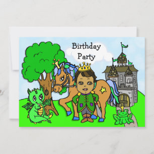 Invitation Fête d'anniversaire du Petit Prince Conte de Fées