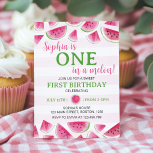 Invitation Fête d'anniversaire d'un melon