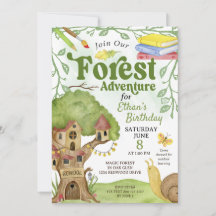 Fête d'anniversaire École de la forêt de Woodland