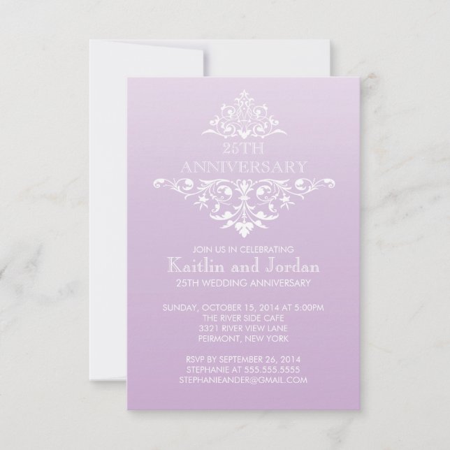 Invitation Fête d'anniversaire élégante avec une touche de la (Devant)