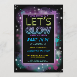 INVITATION FÊTE D'ANNIVERSAIRE ENFANTS PEINTURE NE