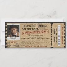 Fête d'anniversaire Escape Room Mystery Photo pers