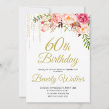 Fête d'anniversaire florale 60e anniversaire