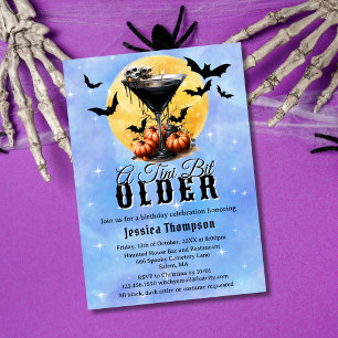 Invitation Fête d'anniversaire gothique un peu plus âgée et e