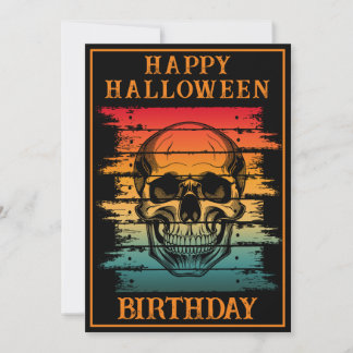 INVITATION FÊTE D'ANNIVERSAIRE HALLOWEEN CÉLÉBRATION PERSONNA