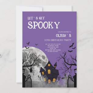 Invitation Fête d'anniversaire Halloween : devenons effrayant