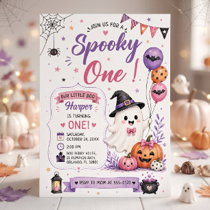 Invitation Fête d'anniversaire Halloween Spooky One