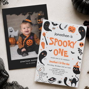 Invitation Fête d'anniversaire Halloween Spooky One Garçon