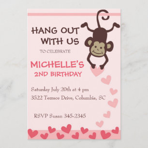 Invitation Fête d'anniversaire Hang Out