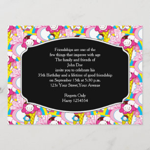 Invitation Fête d'anniversaire Kawaii Crème de glace Uber mig
