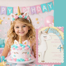 Fête d'anniversaire Licorne Jour Magique Fille Arc