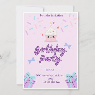 Invitation Fête d'anniversaire magique