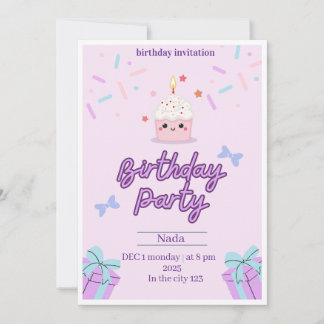 Invitation Fête d'anniversaire magique