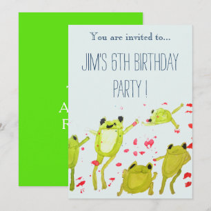 Invitation Fête d'anniversaire mignonne de garçon
