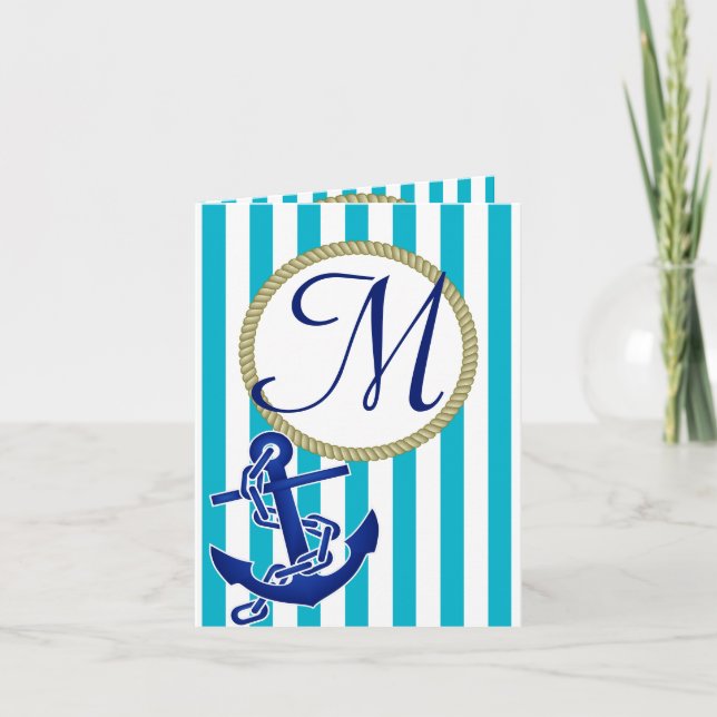 Invitation Fête d'anniversaire personnalisée nautique (Devant)