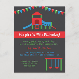 Invitation Fête d'anniversaire personnalisée pour enfants de 