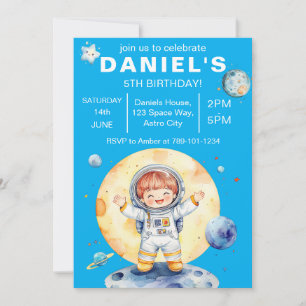 Invitation Fête d'anniversaire personnalisée sur le thème de