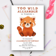 Fête d'anniversaire Petit Panda Rouge Trop Sauvage