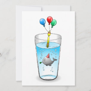 Invitation Fête d'anniversaire Piscine