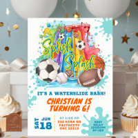 Fête d'anniversaire piscine toboggan aquatique Spo