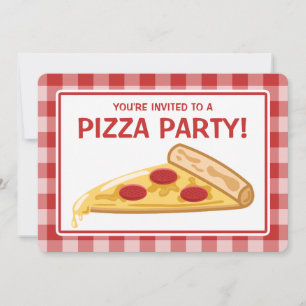 Invitation Fête d'anniversaire Pizza Party