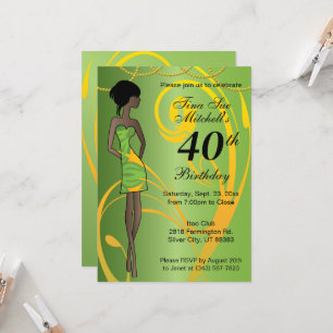 Invitation Fête d'anniversaire pour fille adulte   do-it-your