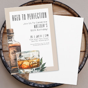 Invitation Fête d'anniversaire pour homme Vieux à ravir