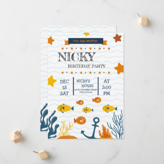 Invitation fête d'anniversaire pour les amateurs d